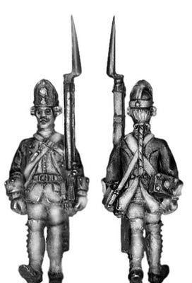 1756-63 Saxon Fusilier, march-attack (28mm)