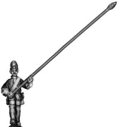 1756-63 Saxon Fusilier standard bearer, marching (28mm)
