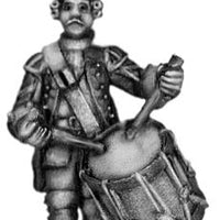 1756-63 Saxon Fusilier drummer, marching (28mm)
