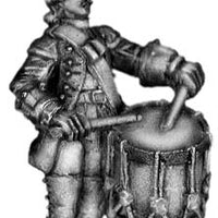 1756-63 Saxon Fusilier drummer, at attention (28mm)