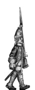 1756-63 Saxon Guard Grenadier sergeant, marching with musket (28mm)