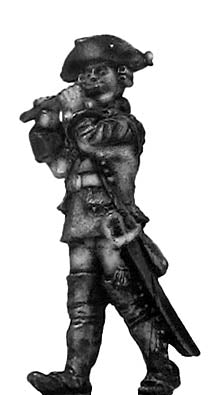 1756-63 Saxon Musketeer fifer marching (28mm)