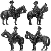 1756-63 Saxon Cuirassier trooper, at ease (28mm)
