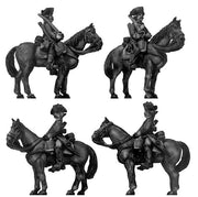 1756-63 Saxon Dragoon/Chevauleger trooper, walking (28mm)