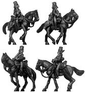 1756-63 Saxon Hussar in Mirliton, walking (28mm)