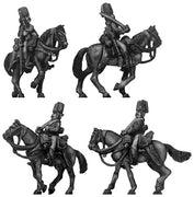 1756-63 Saxon Hussar in Colpack, walking (28mm)