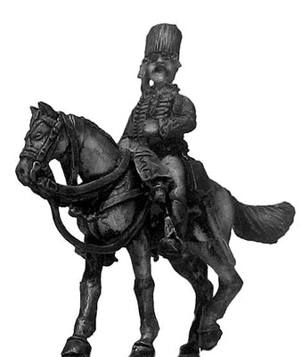 1756-63 Saxon Hussar Officer pelisse & colpack (28mm)