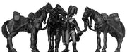 1756-63 Saxon Hussar horse holder & horses, colpack (28mm)