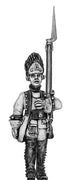 1761-78 Saxon Grenadier in Austrian bearskin officer marching (28mm)