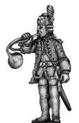 Arquebusiers de Grassin 1744-49 horn blower (28mm)