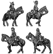 Ragged Continental Dragoon at rest (28mm)