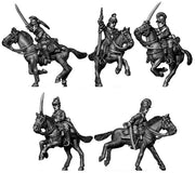 Ragged Continental Dragoon charging (28mm)