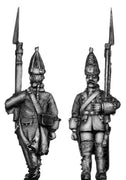 Dutch Grenadier, march-attack, coat with cuffs and lapels (28mm)
