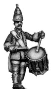Dutch Grenadier Drummer, marching, coat with cuffs and lapels (28mm)
