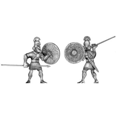 Assyrian auxilary infantry, with spear and shield (28mm)