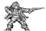 Royalist officer (human), firing pistols (28mm)