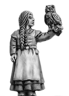 Young witch with owl (28mm)