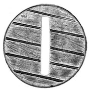 25mm dia. round, slotted, wooden planking (28mm)