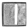 20mm square, horizontal slot, textured (28mm)