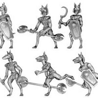 Anubis jackal warrior with hand weapons (28mm)