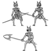 Anubis jackal warrior with pole arms (28mm)