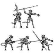 Bastet cat woman warrior with pole arms (28mm)