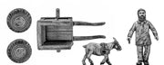 Goat cart with load and driver (28mm)