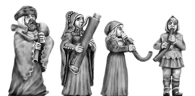 Medieval Wind: Bagpipes, Cyrtal, Crumphorn and Cornett (28mm)