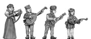 Medieval Strings: Harp, Lute, Cittern, Rebec (28mm)