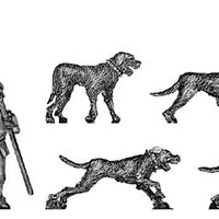 Dog Handler and dogs (28mm)
