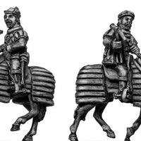 Mounted Crossbowman on barded horse (28mm)