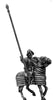 Mounted Standard bearer on barded horse (28mm)