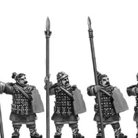 Armoured Spearman with shield (28mm)