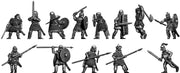 Beowulf and retinue: action poses (28mm)