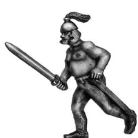 Geat thegn - bare-chested strongman: action pose (28mm)