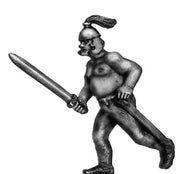 Geat thegn - bare-chested strongman: action pose (28mm)