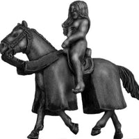 Lady Godiva (c1040), naked on horse (28mm)