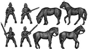 Irish dragoon mounted (28mm)