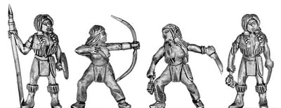 American Indian warrioress (28mm)