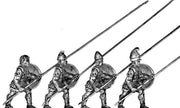 Macedonian pikeman, linen cuirass, front ranks (28mm)