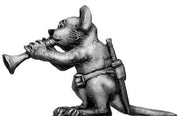 Warrior Mouse Musician (28mm)
