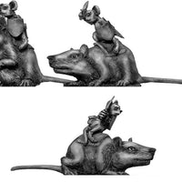 Warrior Mouse Cavalry, on rat mounts (28mm)