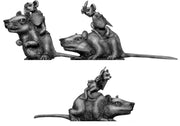 Warrior Mouse Cavalry, on rat mounts (28mm)