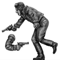 Driver running with pistol, male (28mm)