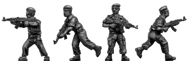 1970s ZANLA guerilla with AK47 in beret (28mm)