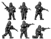 1960-80s US trooper in MOPP gear with M-16 assault rifle (28mm)