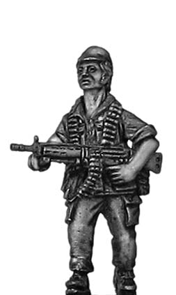 1970s Portuguese (Africa) Infantry with HK-21 squad MG (28mm)