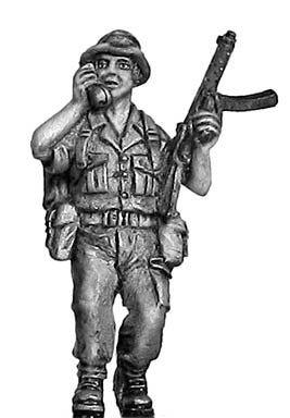British infantry signaller with radio and Sterling 1967 Aden (28mm)