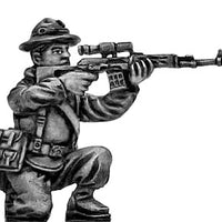 Mechanised infantry Sniper in boonie hat with SVD rifle (28mm)