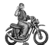 Afghan on Motor Bike with mobile phone (28mm)